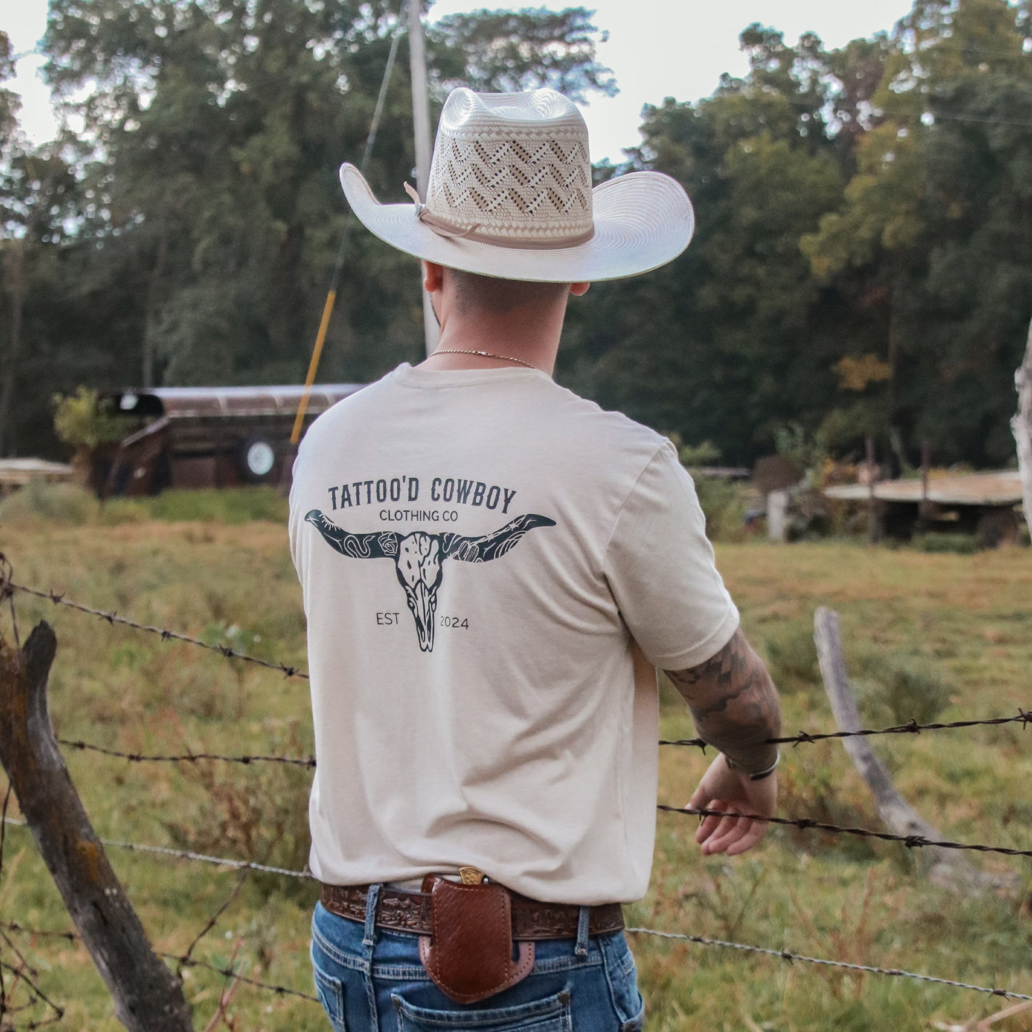 TATTOO'D COWBOY LOGO TEE