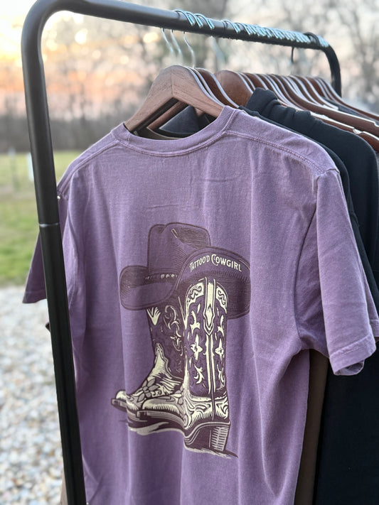 Tattoo'd Cowgirl | Blame It All On My Boots Tee