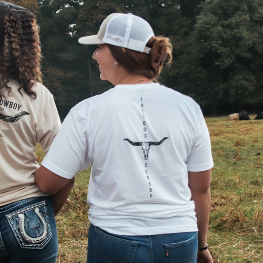 Spine Tee - White